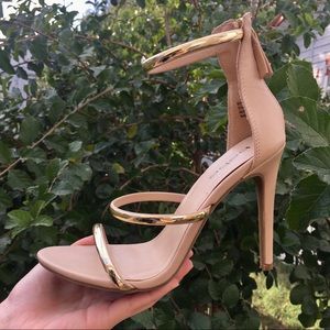 BEBE Nude Tan with Gold touch